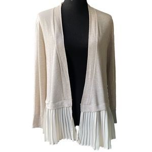 Bobeau Two Toned Cardigan Sweater Cardigan Longsleeve